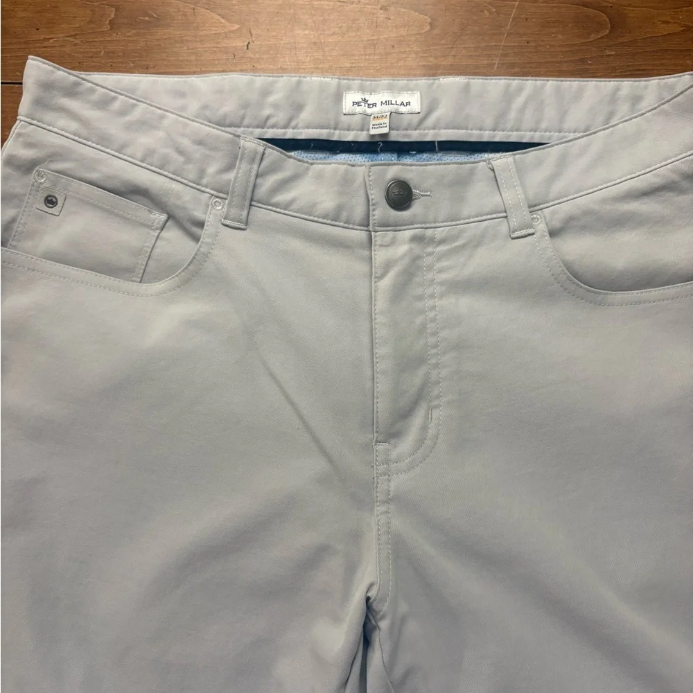 Peter Millar Light Gray Chino Pants EB66 light grey 34-32